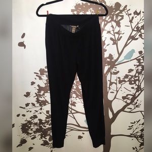 Dark Navy Ribbed Cuffed Sleep Pants